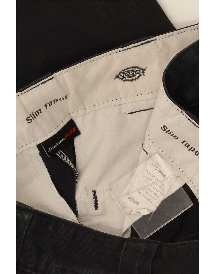 Dickies Herre Slim tilspidsede Casual Bukser W30 L28 Sort Polyester