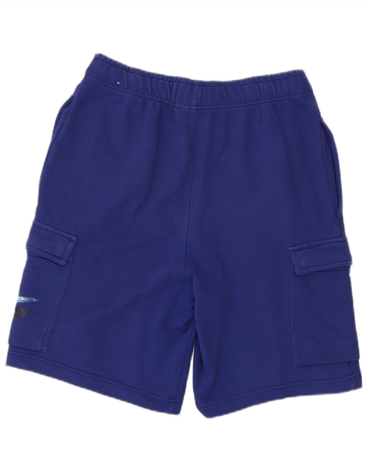 NIKE Grafiske sportsshorts til mænd, små blå bomuld