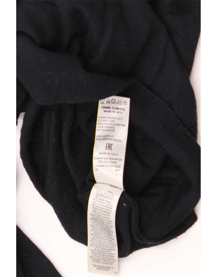Marks & Spencer Herre rullehals sweater Stor marineblå akryl