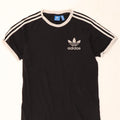 ADIDAS Mens Graphic T-Shirt Top Medium Black Cotton Vintage Adidas and Second-Hand Adidas from Messina Hembry 