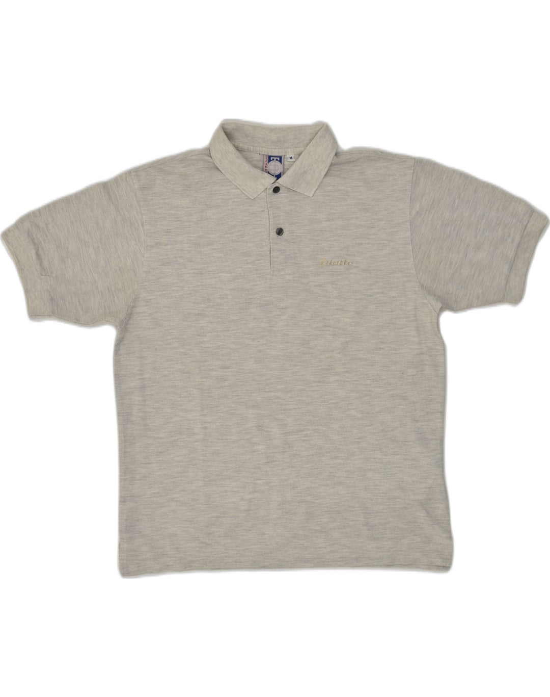 LOTTO Mens Polo Shirt Medium Grey Polyester | Vintage Lotto | Thrift | Second-Hand Lotto | Used Clothing | Messina Hembry 