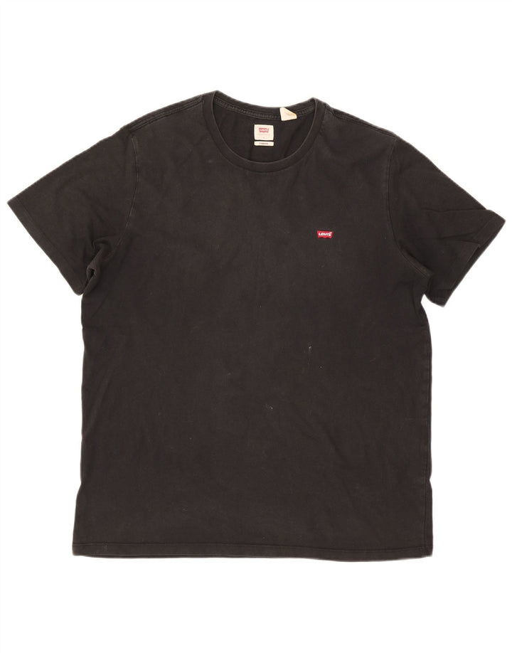 Levi's Herre Standard T-Shirt Top Stor Sort