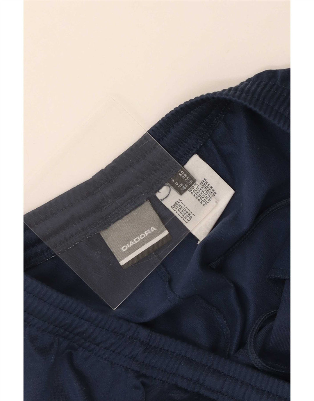 Diadora Træningsdragtsbukser til mænd UK 38 Medium Navy Blue Polyester