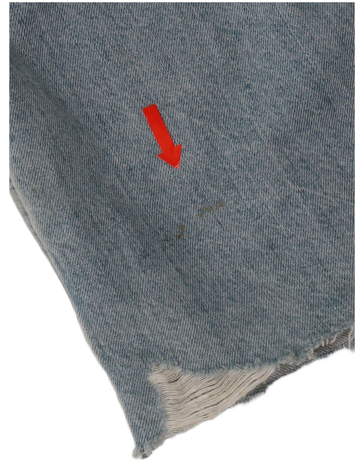 Levi's Womens Distressed Oversized Denim Coat UK 10 Small Blue Cotton
