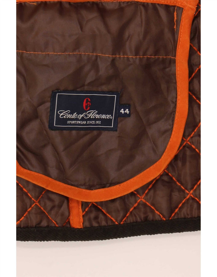 Conte of Florence Quiltet jakke til kvinder IT 44 Medium Orange Polyester