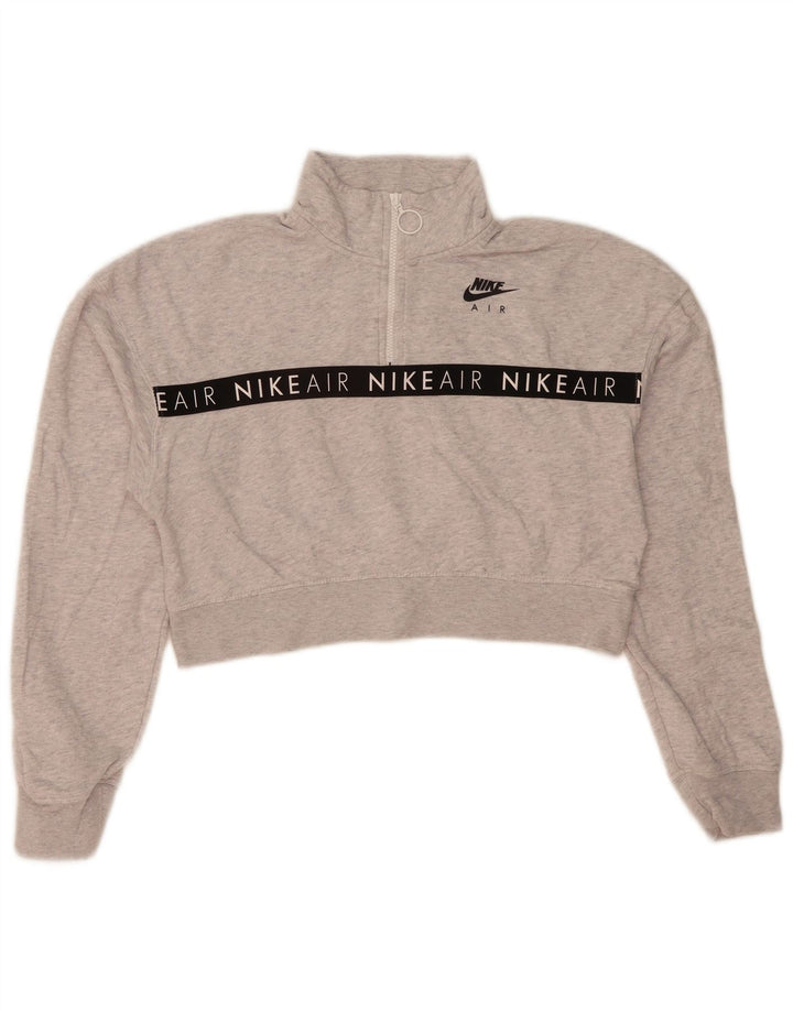Nike Dame Nike Air Graphic Sweatshirt Jumper UK 14 Medium Grå