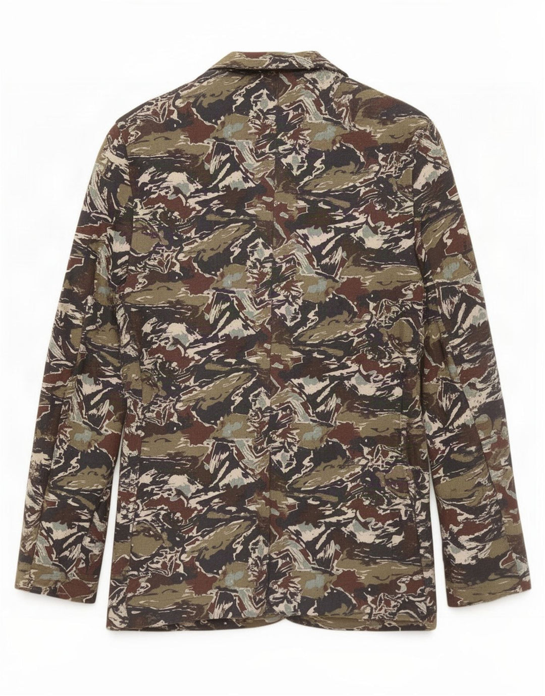 Zara Herre abstrakt mønster blazerjakke UK 36 Small Multicolored