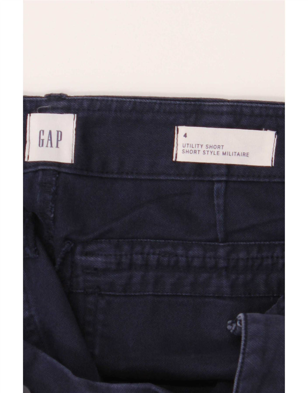 Gap Dame Chino Shorts US 4 Small W28 Marineblå Bomuld