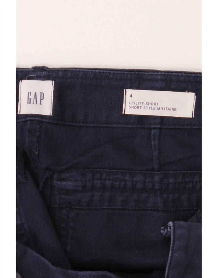 Gap Dame Chino Shorts US 4 Small W28 Marineblå Bomuld