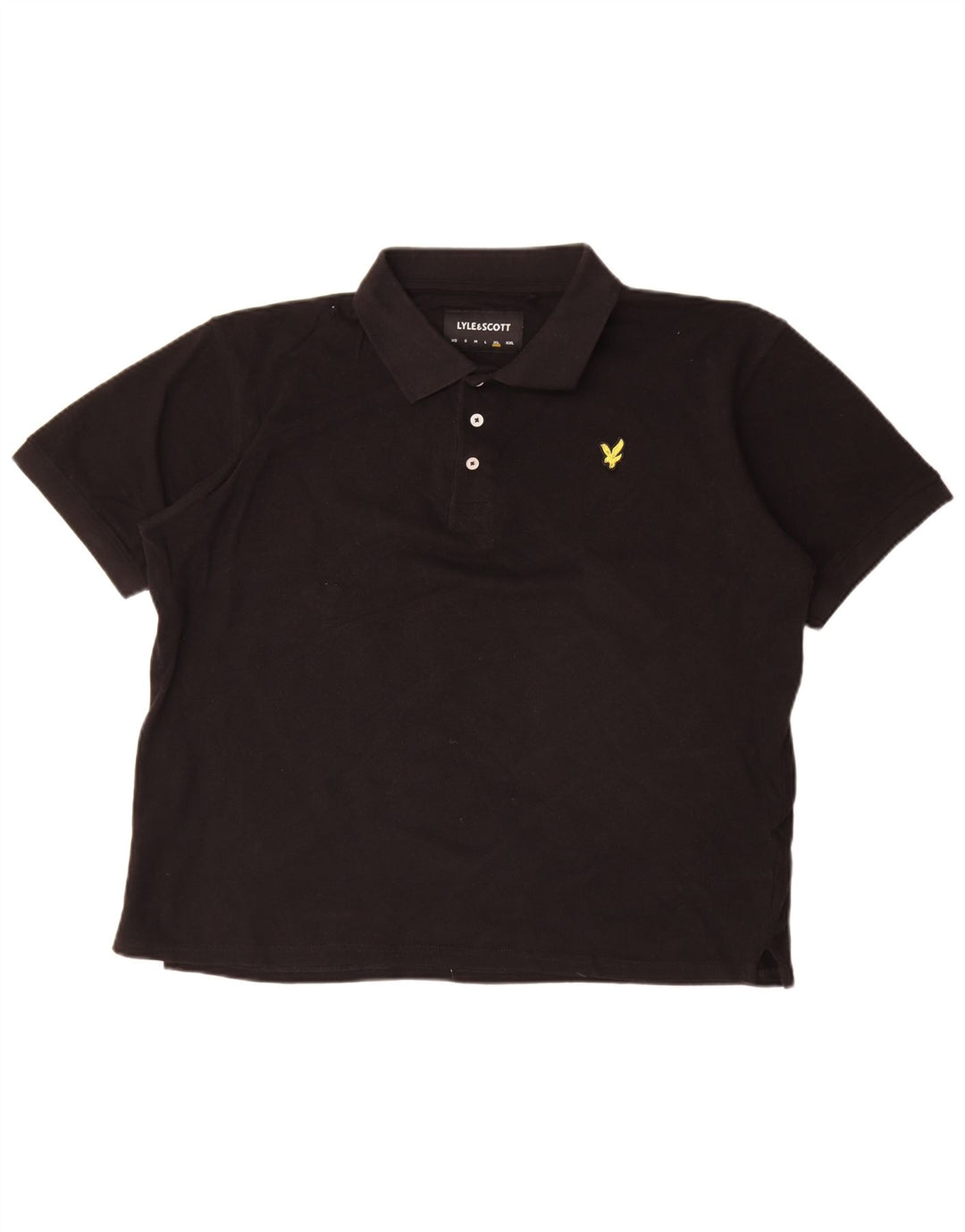 Lyle & Scott herre poloshirt XL sort bomuld