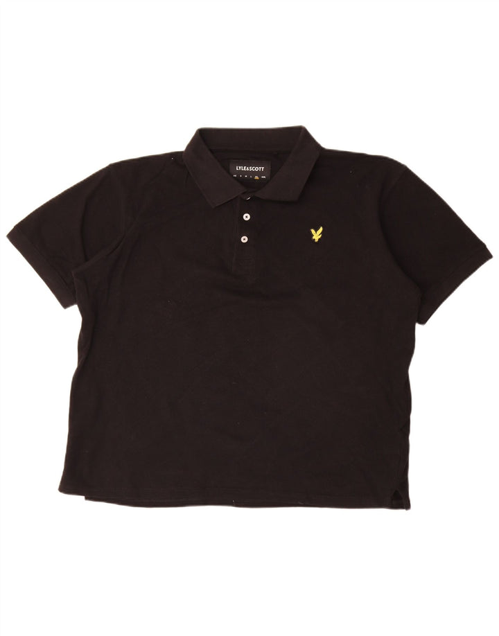 Lyle & Scott herre poloshirt XL sort bomuld