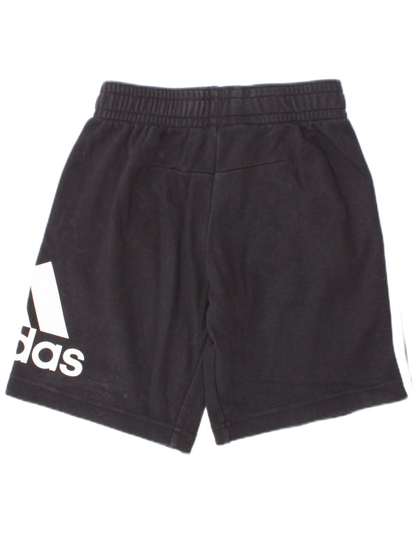 Adidas drenge grafiske sportsshorts 7-8 år sort bomuld