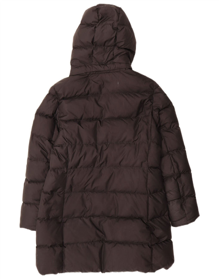 Tommy Hilfiger Dame Hætte Polstret Frakke UK 18 XL Sort Polyester