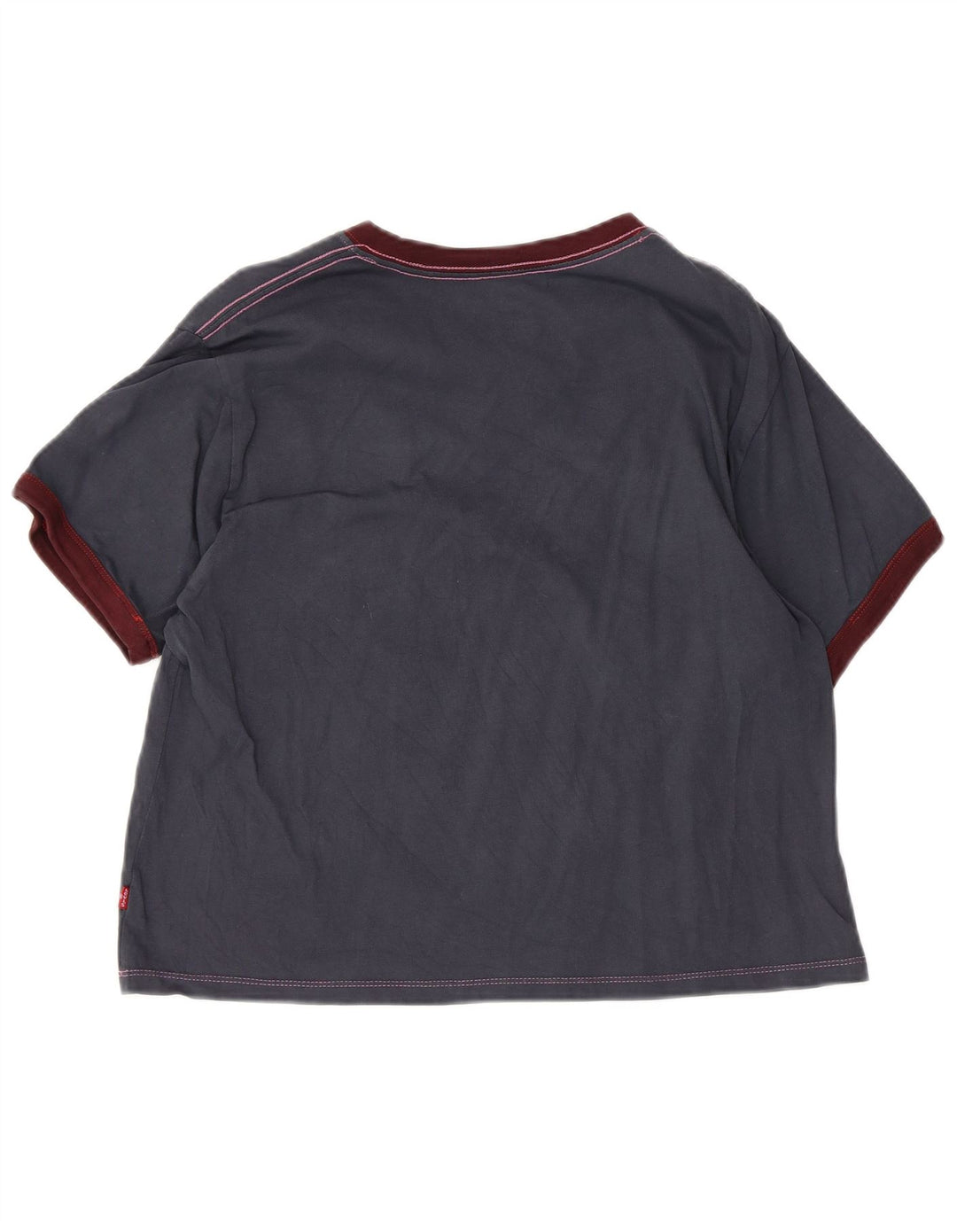 LEVI'S Oversized T-shirt top til kvinder UK 6 XS Marineblå