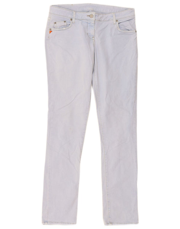 Kappa Womens Perfect Fit Slim Casual Bukser W32 L32 Blå Bomuld