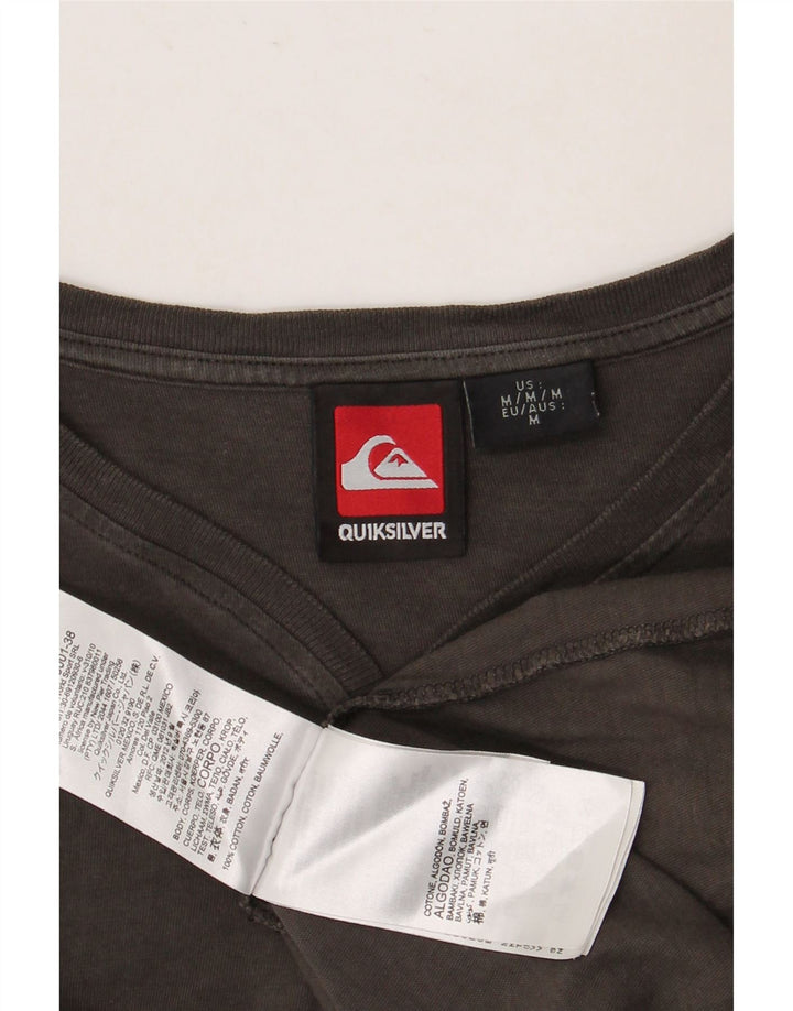 QUIKSILVER Herre T-Shirt Top Medium Brun Bomuld