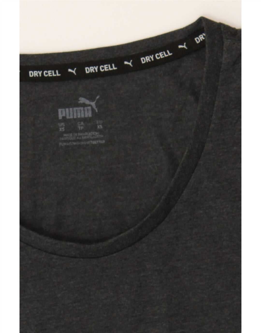 PUMA Womens Graphic T-Shirt Top UK 6 XS Grey Polyester Vintage Puma and Second-Hand Puma from Messina Hembry 