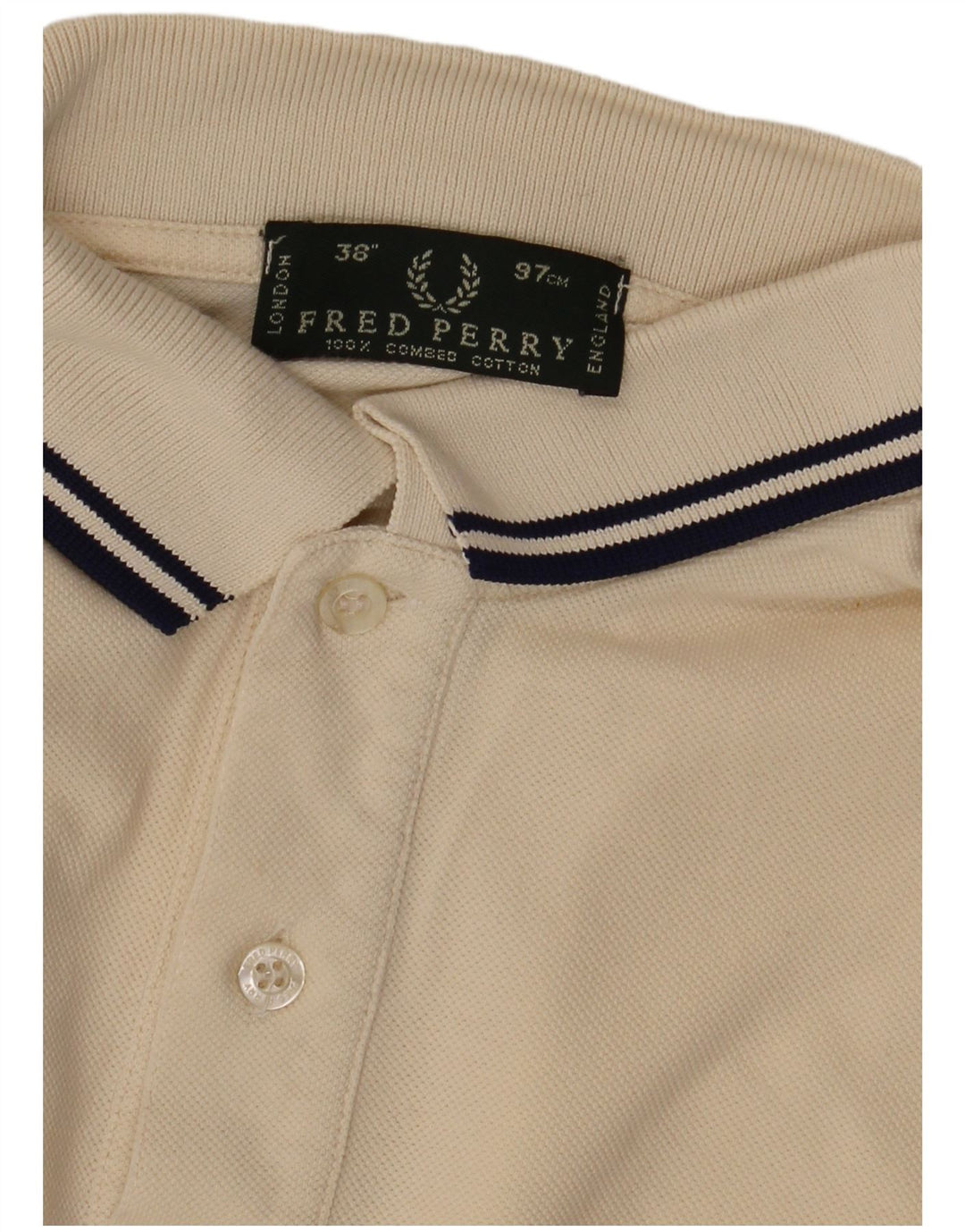 Fred Perry Herre poloskjorte lille beige bomuld