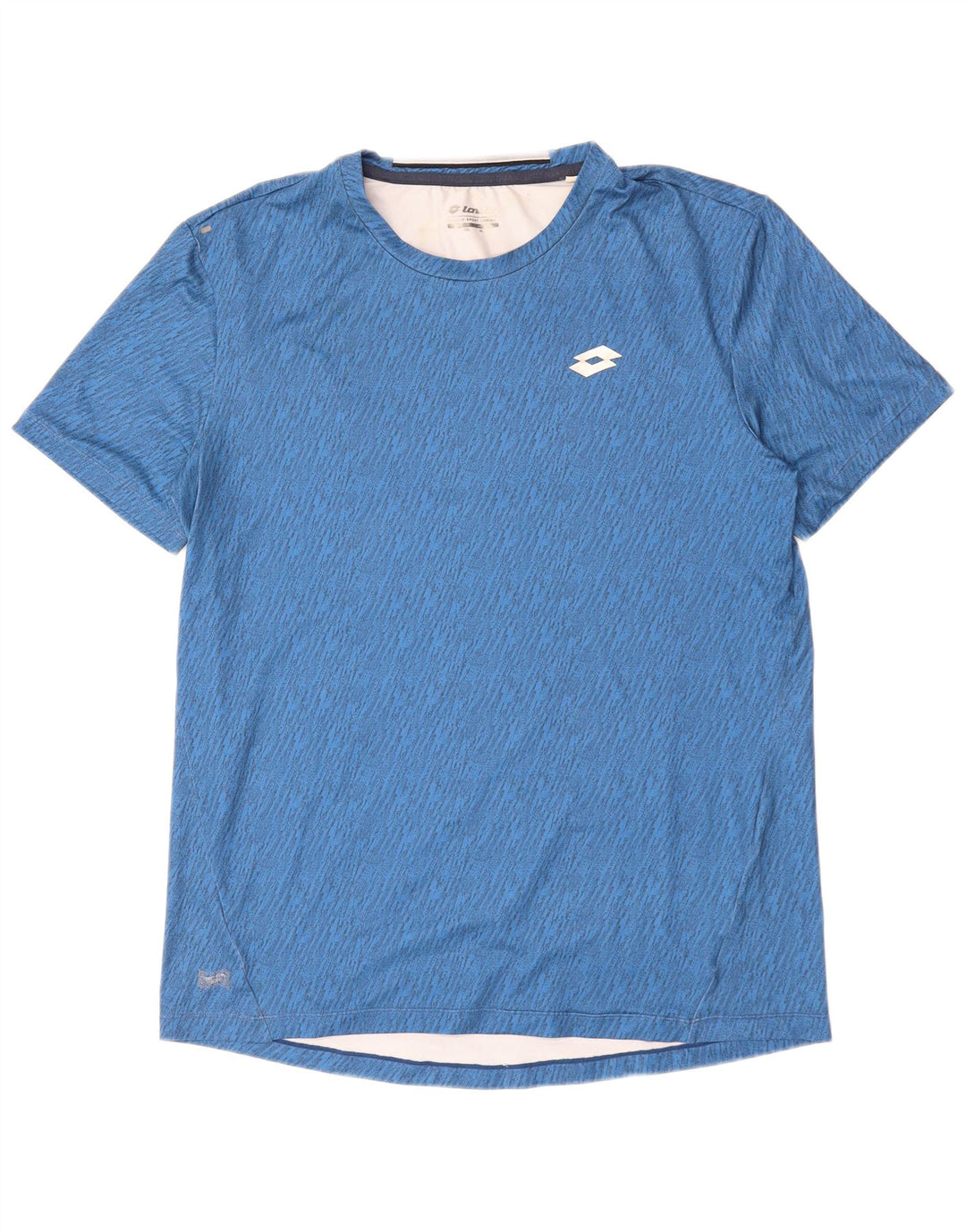 Lotto Herre T-Shirt Top XL Blå Houndstooth