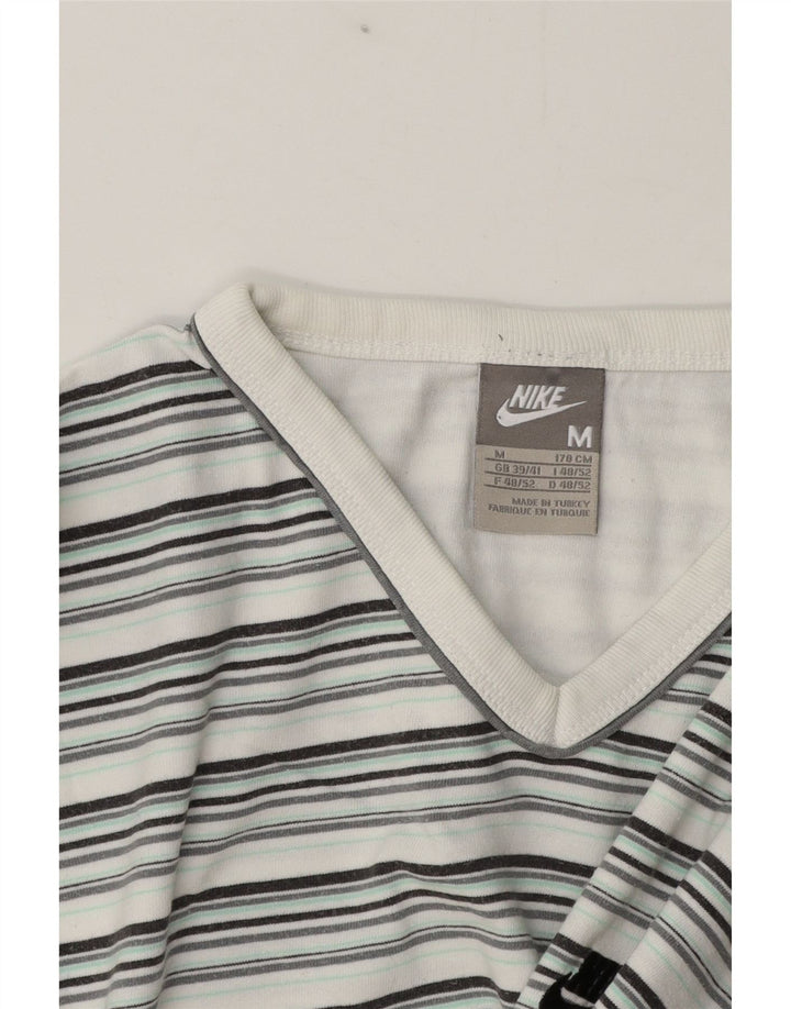 Nike Herre T-shirt Top Medium Flerfarvet Stribet