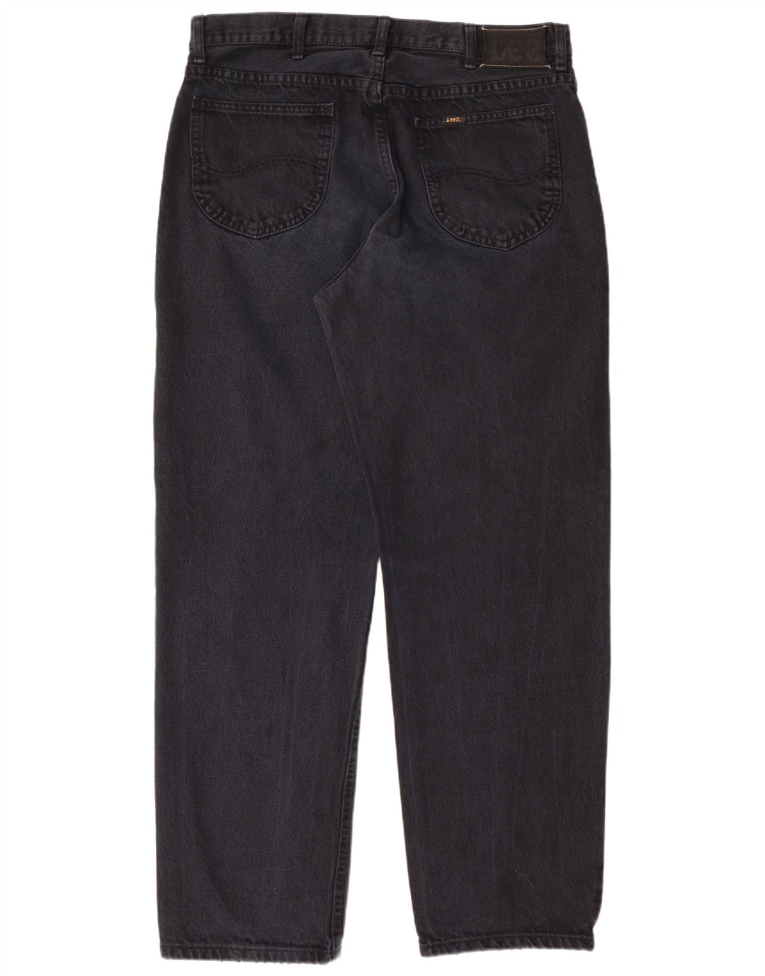 LEE Herre Kansas Straight Jeans W38 L32 Sort Bomuld