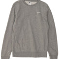 Nike Sweatshirt til mænd, lille grå flækket bomuld