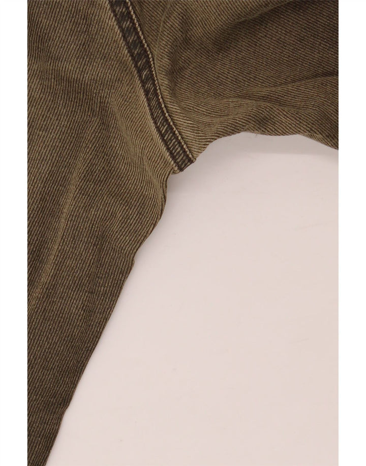 ICEBERG Straight Jeans til mænd W38 L27 Khaki Bomuld