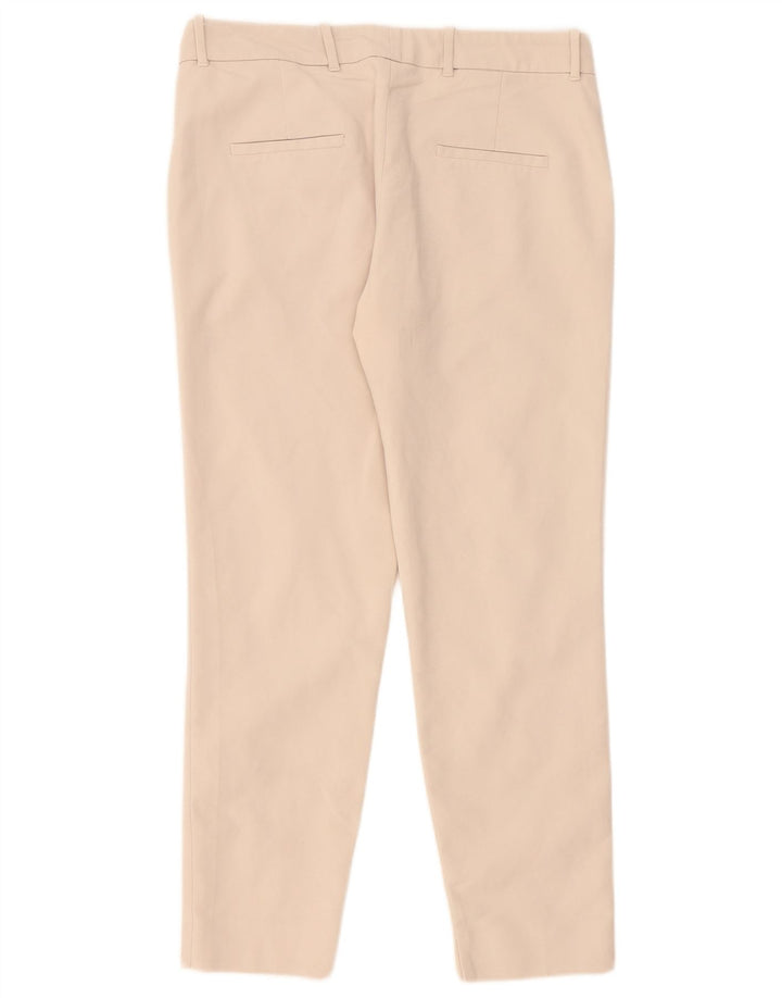 Zara Dame Slim Chino Bukser Large W32 L28 Beige