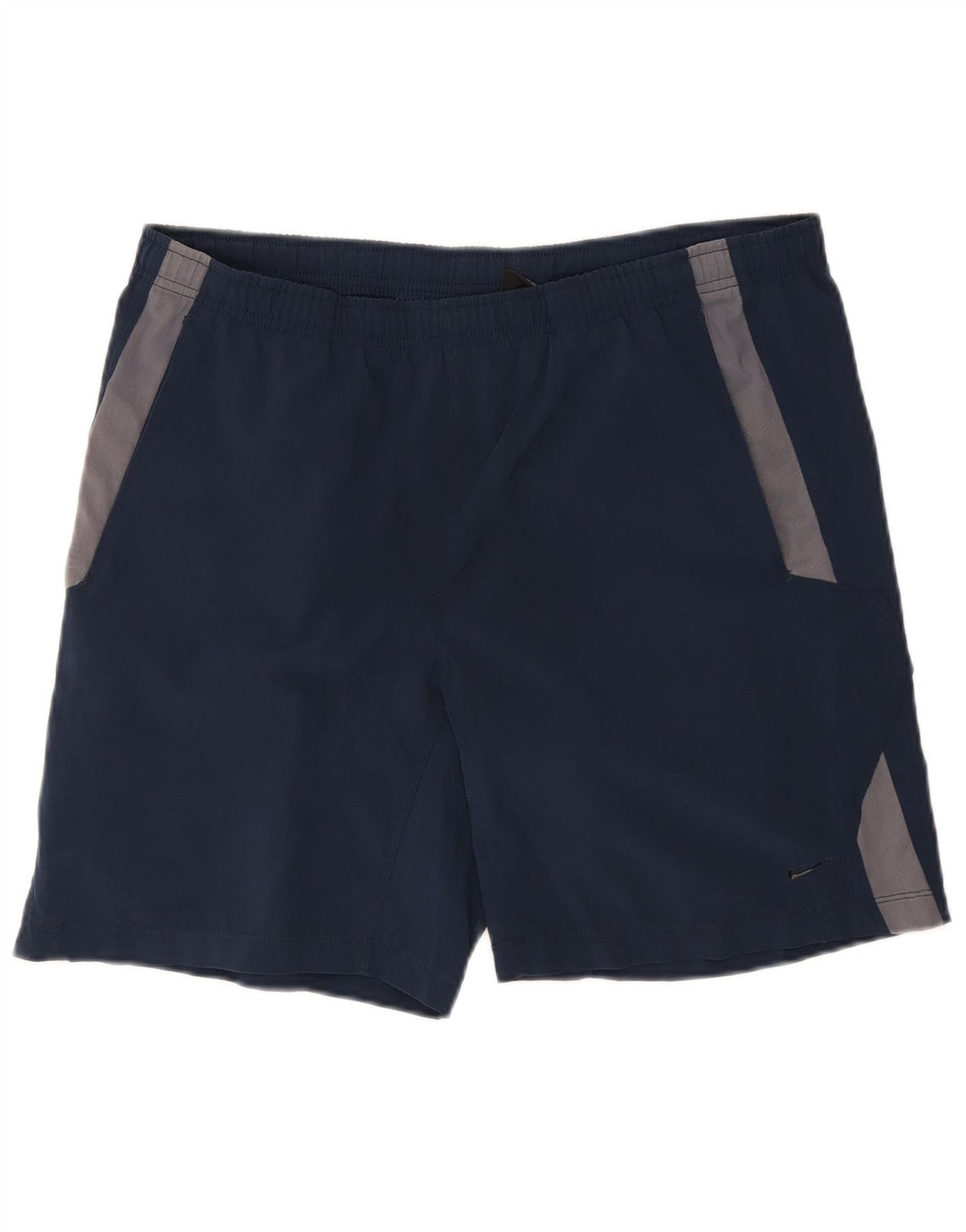 Nike Sportsshorts til mænd Small Navy Blue Colourblock Polyester