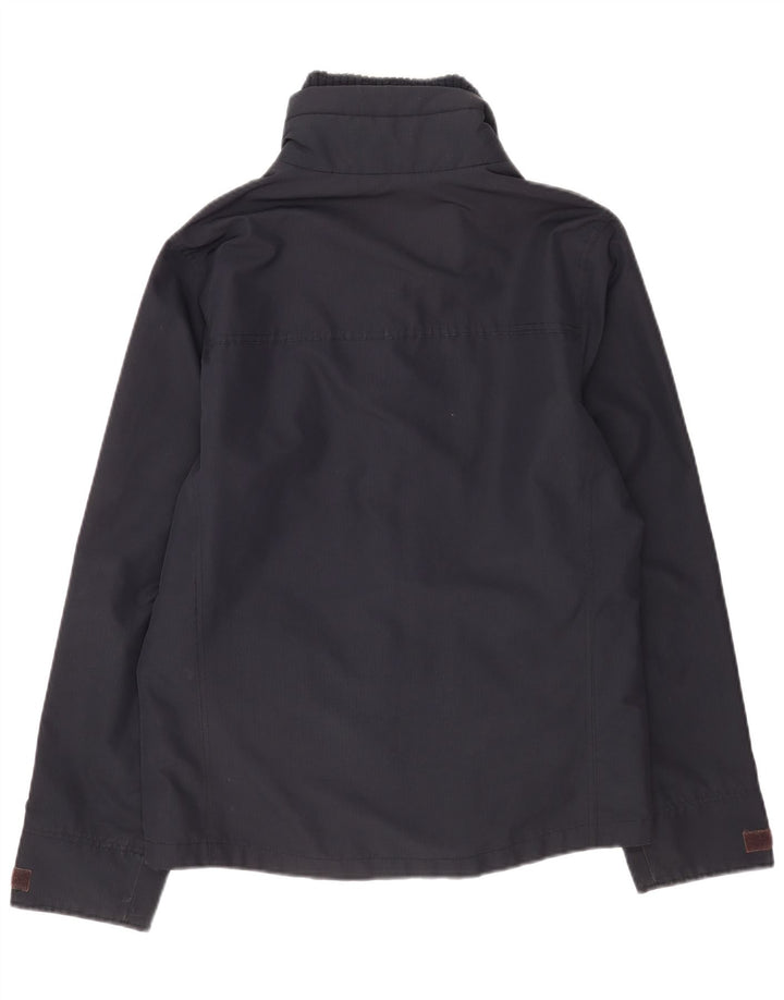 Hollister Regnjakke til mænd UK 40 Large Navy Blue Polyester