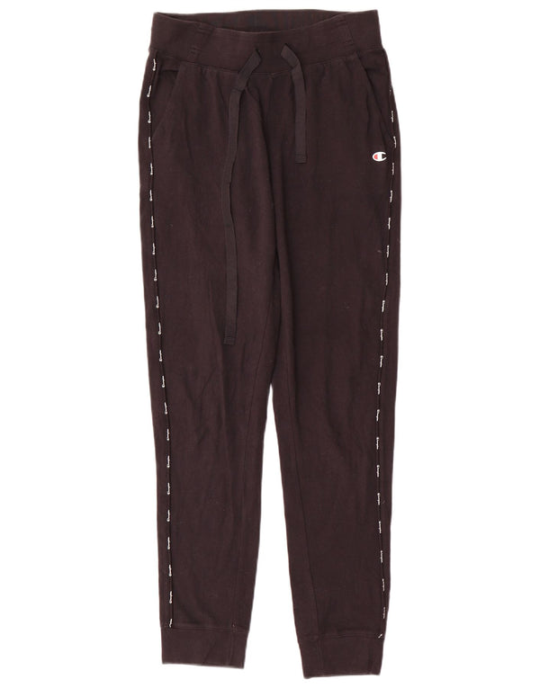 Champion Womens Grafisk træningsdragt Bukser Joggers UK 10 Small Black