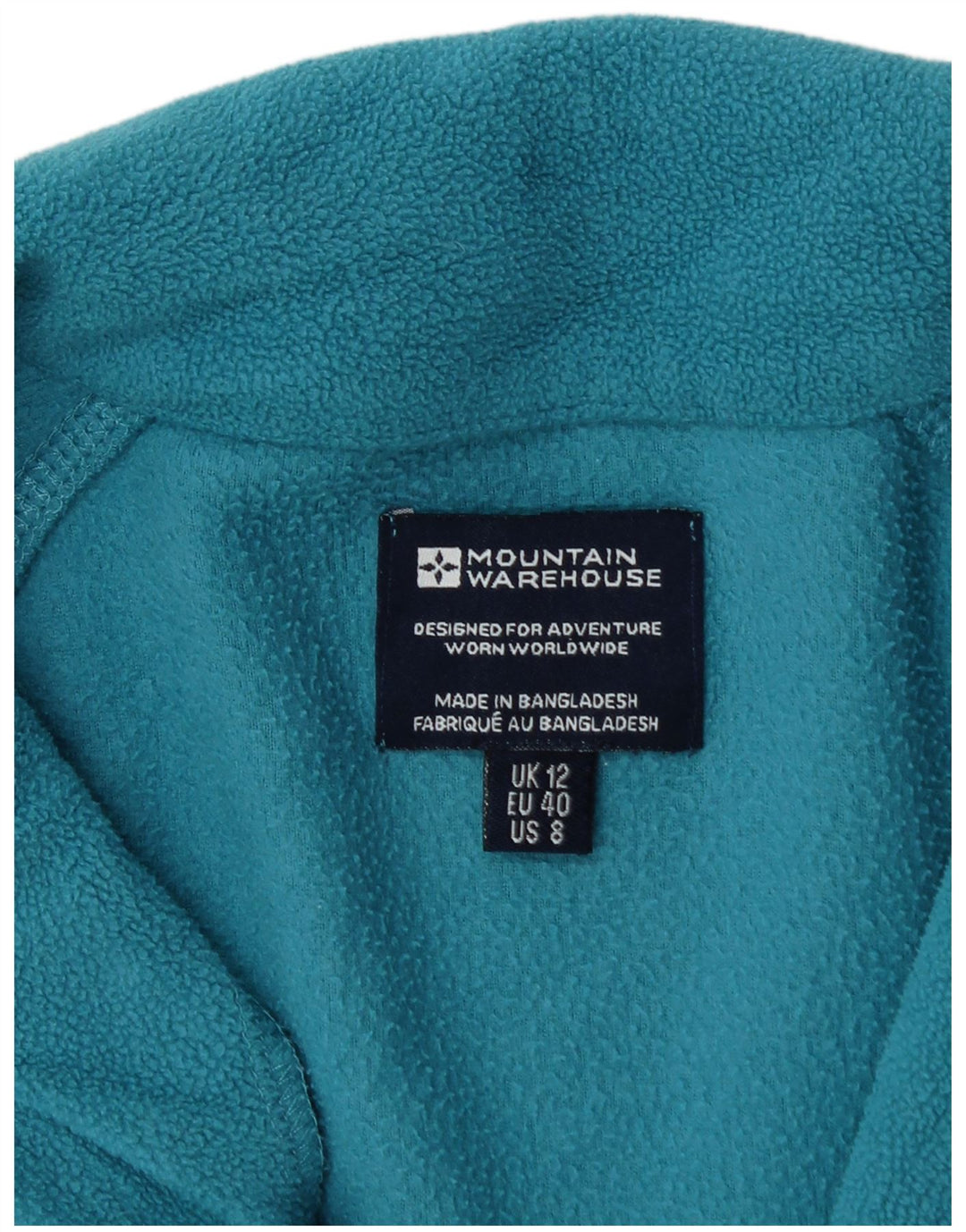 Mountain Warehouse Dame Fleecejakke UK 12 Medium Turkis Polyester