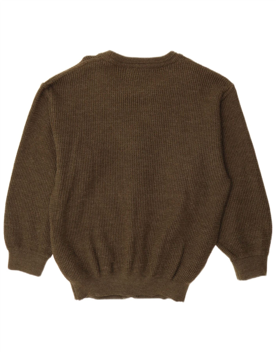 Vintage herre cardigan sweater IT 50 Medium Khaki New Wool