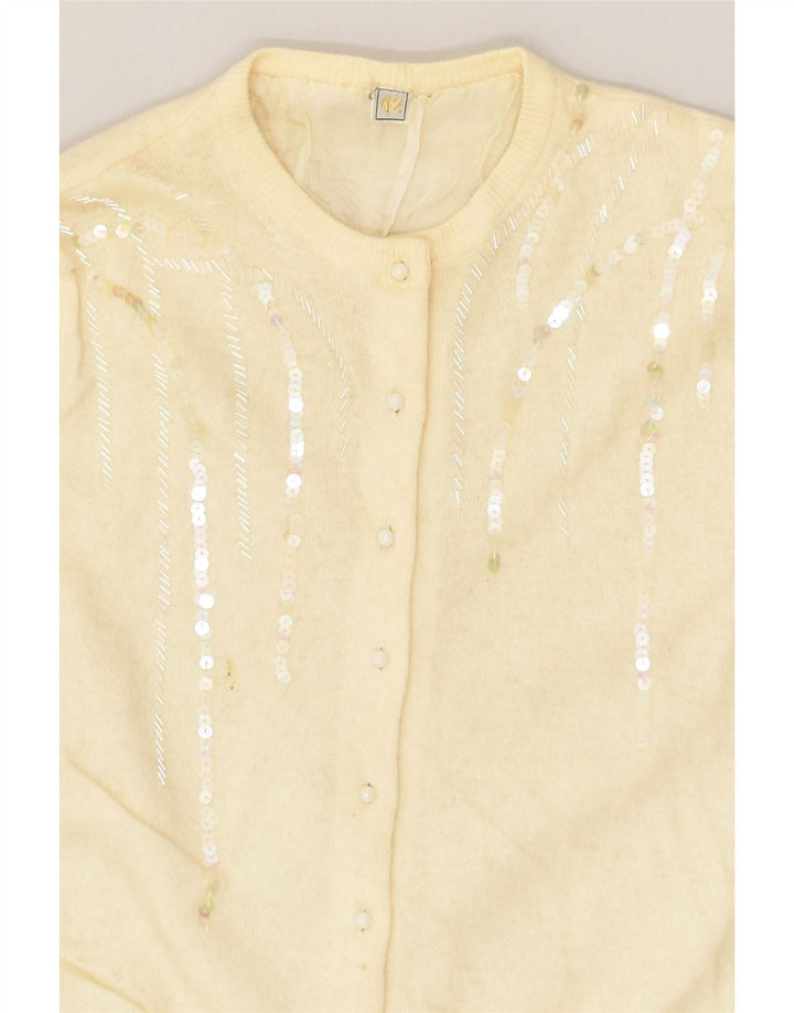 VINTAGE Womens Cardigan Sweater IT 42 Medium Off White | Vintage Vintage | Thrift | Second-Hand Vintage | Used Clothing | Messina Hembry 