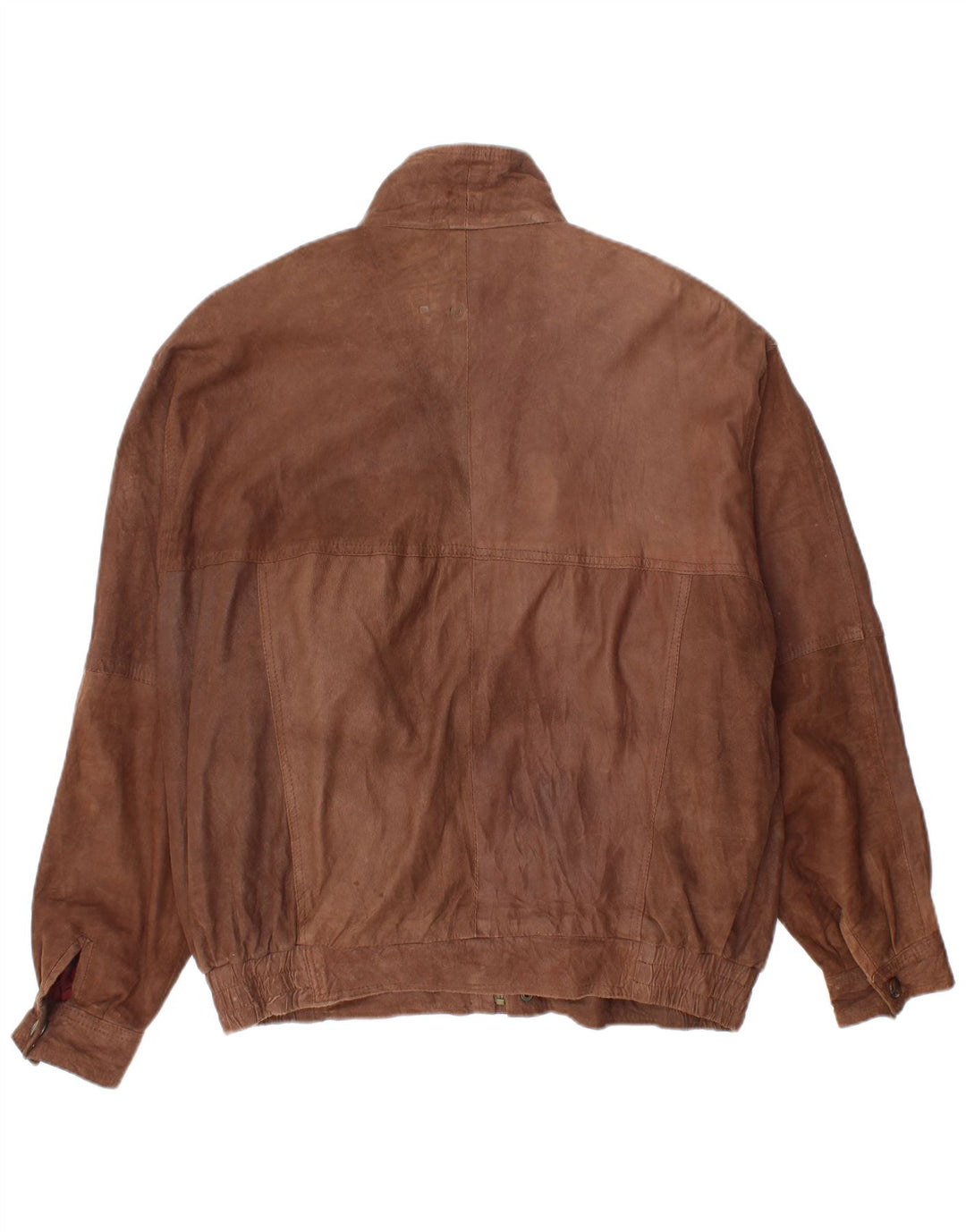 Morena Herre Ruskind Bomber Jacket IT 52 XL Brunt Læder