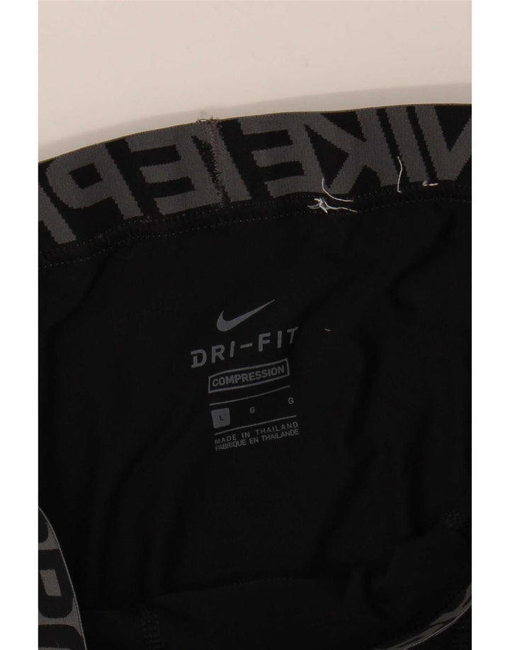 Nike Herre Dri Fit Grafiske Leggings Large Sort