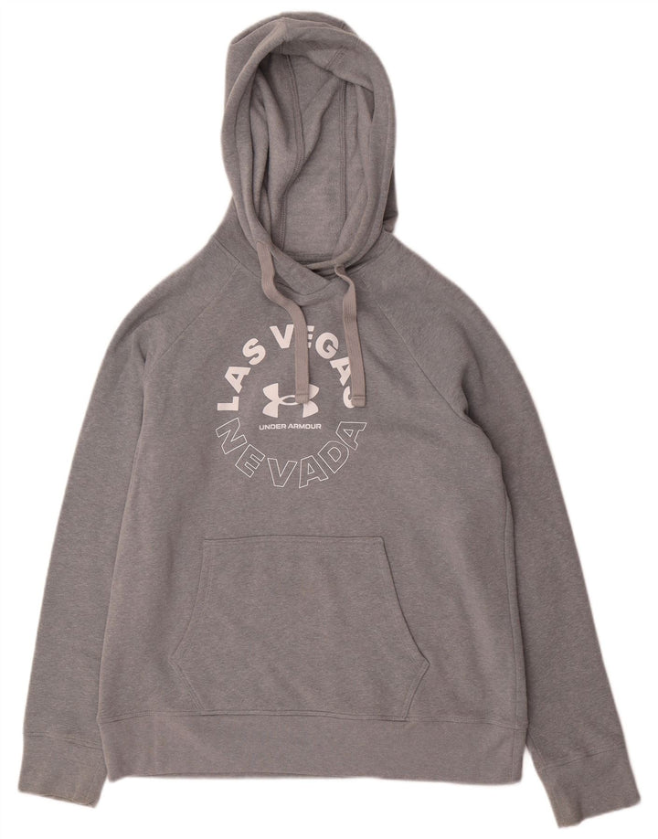 Under Armour Herre Nevada Grafisk Hoodie Jumper Medium Grå Bomuld