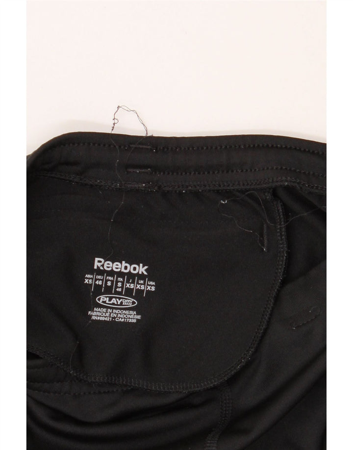 REEBOK Womens Sport Shorts UK 6 XS  Black Polyester Vintage Reebok and Second-Hand Reebok from Messina Hembry 
