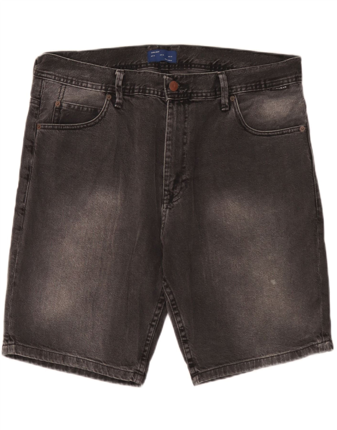 Zara Denim Shorts til mænd EU 46 XL W36 Grå