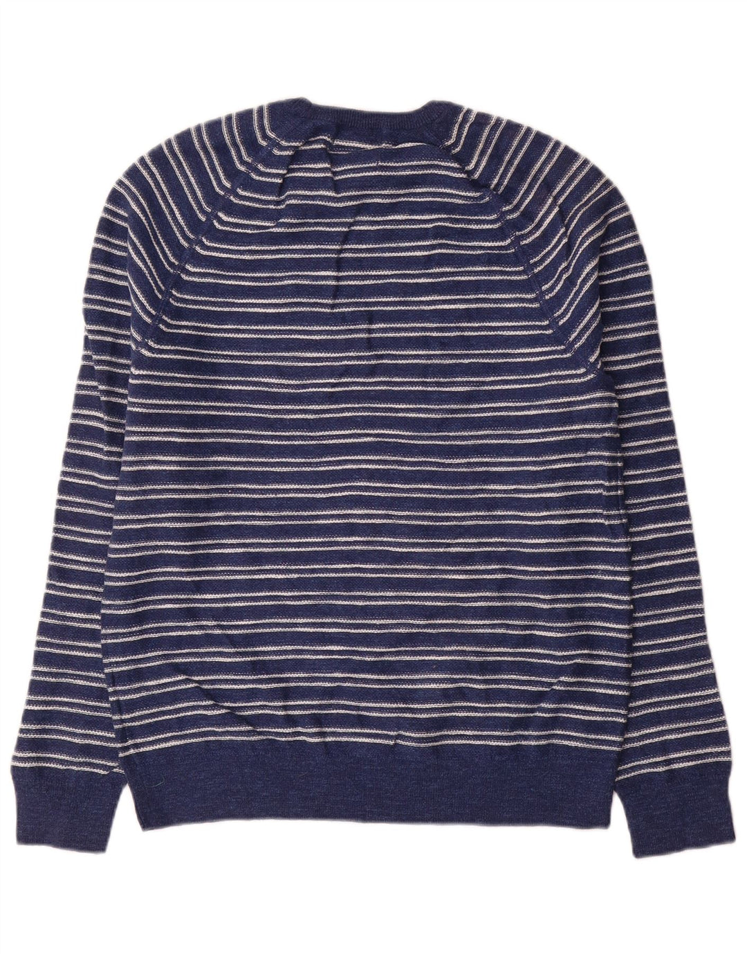 Marks & Spencer Herre sweater med rund hals, medium marineblå stribet