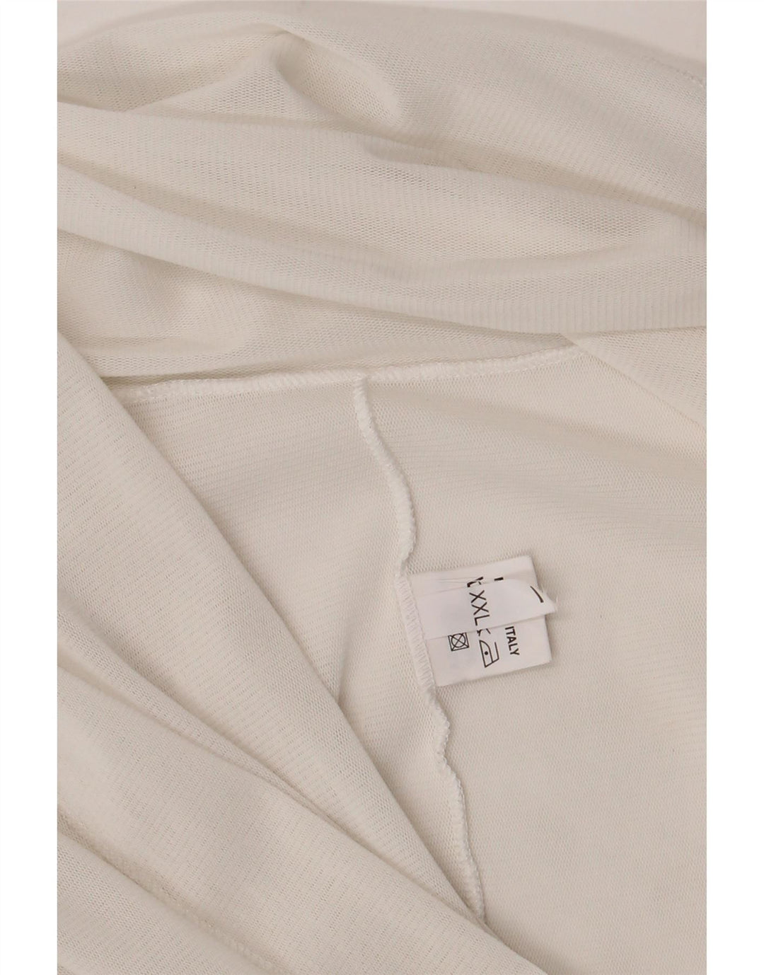 Vintage Dame Front Tie Crop Top UK 20 2XL Hvid Viscose