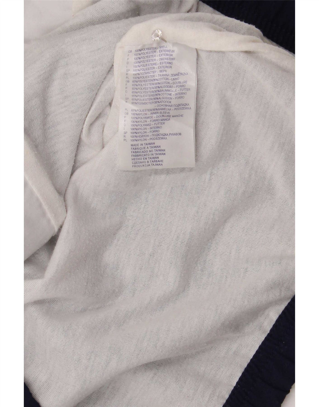 Reebok træningsdragt topjakke til kvinder UK 12 Medium Navy Blue Colourblock