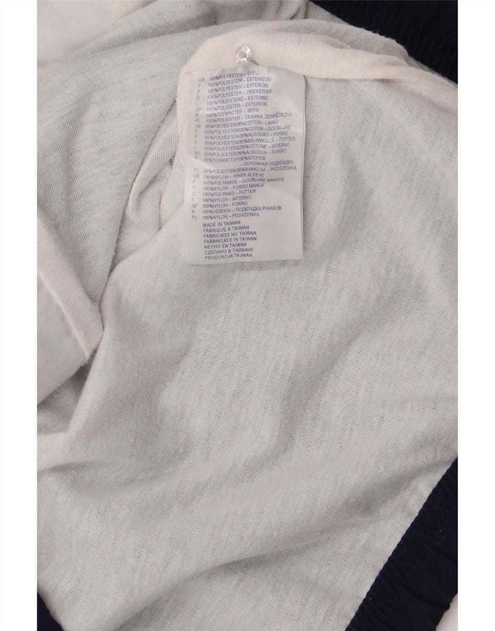 Reebok træningsdragt topjakke til kvinder UK 12 Medium Navy Blue Colourblock