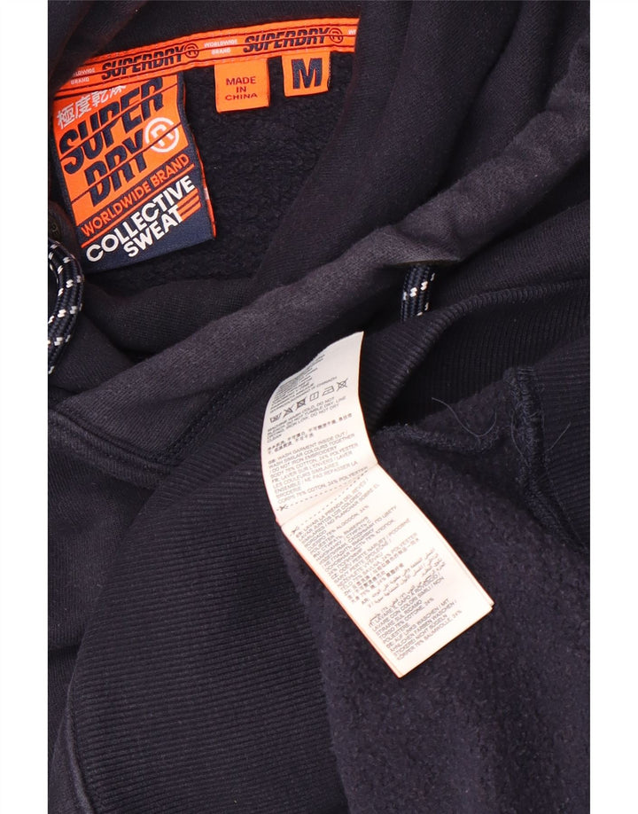SUPERDRY Hættetrøje til mænd Medium Navyblå Bomuld