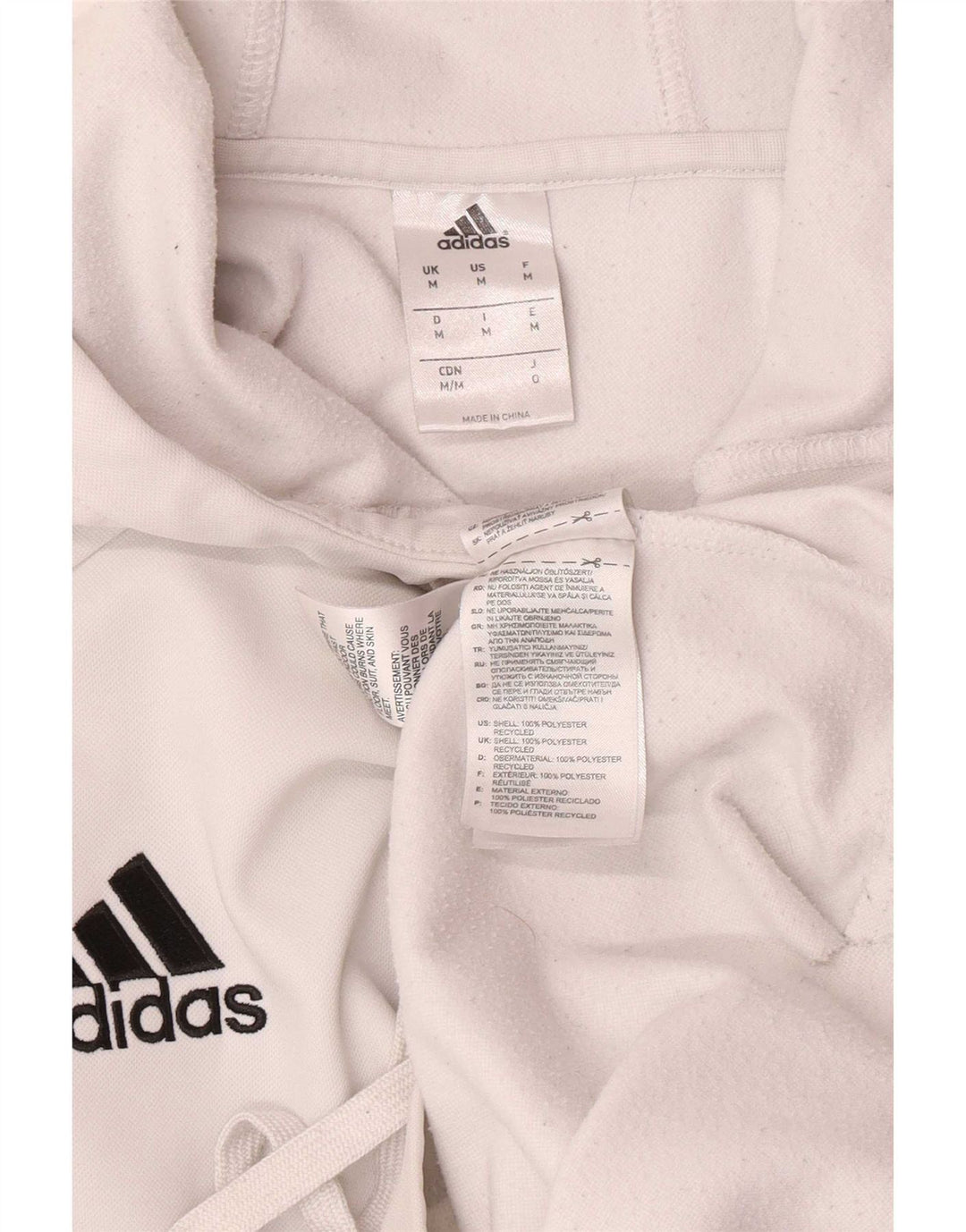 Adidas Herre hættetrøje Jumper Medium White Polyester