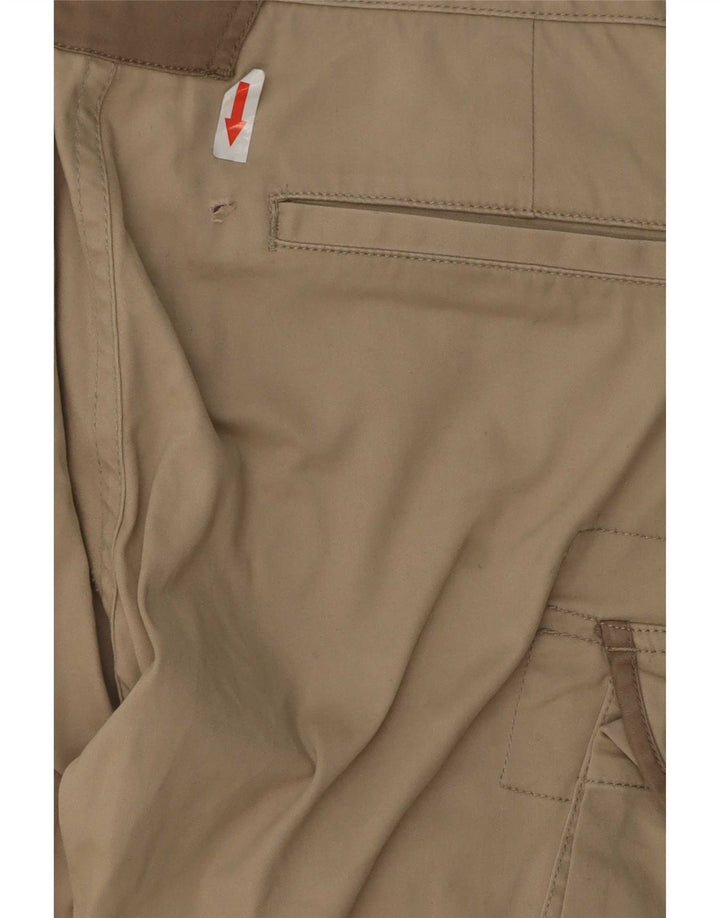 Massimo Dutti Dame Slim Cargo Bukser W30 L32 Beige Bomuld