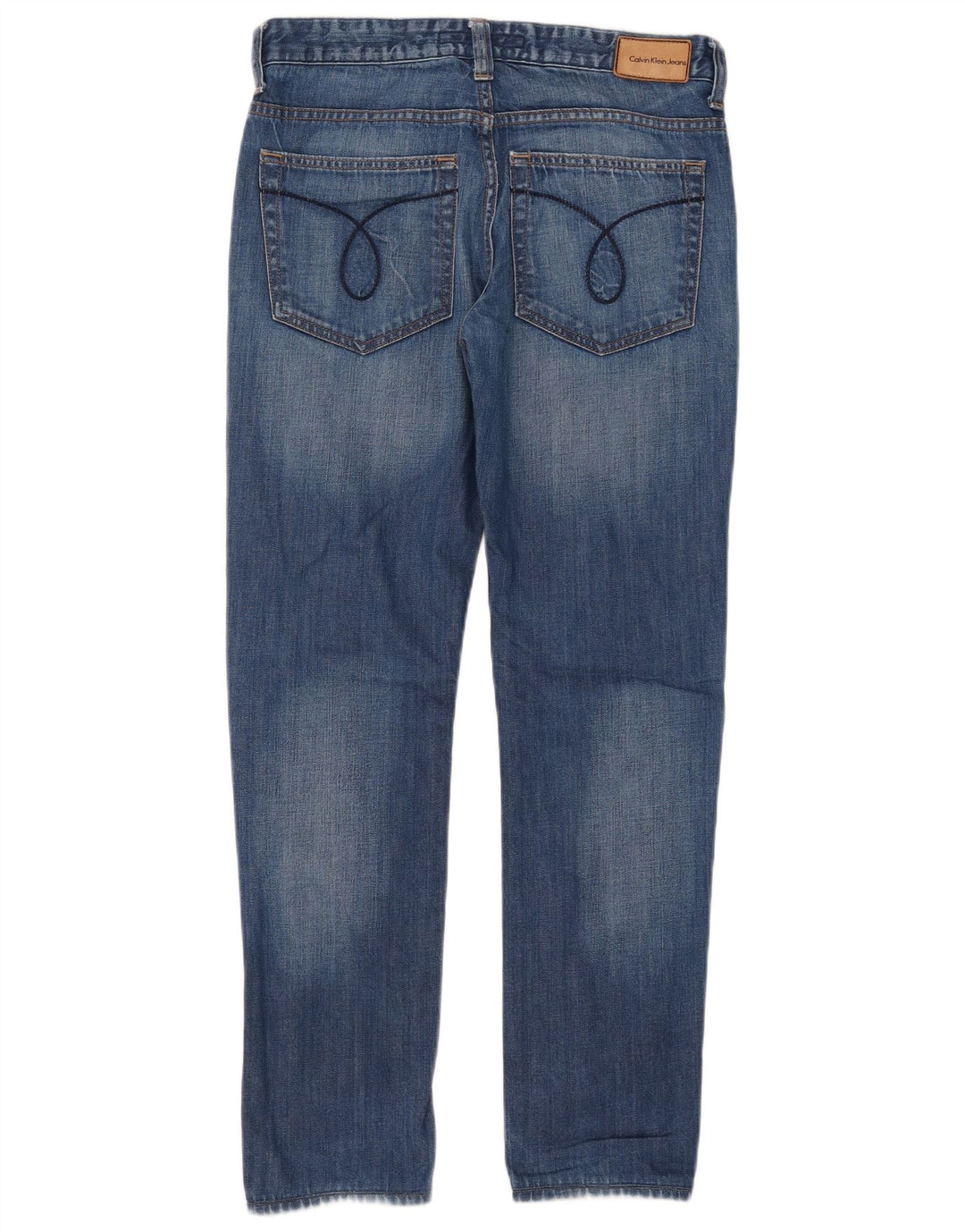 Calvin Klein Dame Slim Jeans W30 L32 Blå Bomuld