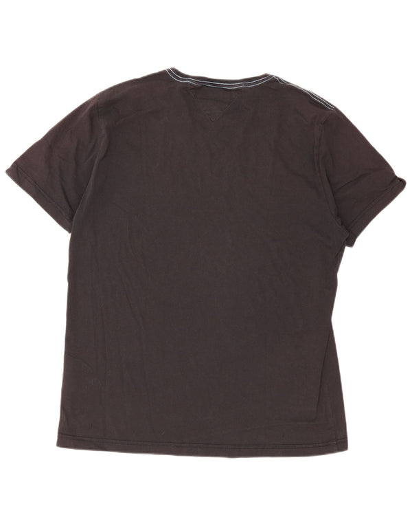 Tommy Hilfiger Herre Grafisk T-Shirt Top XL Sort Bomuld