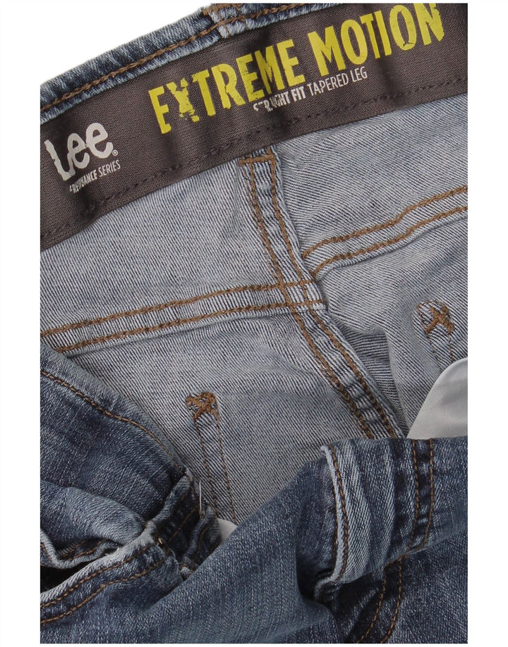 LEE Mens Extreme Motion Straight Tapered Jeans W33 L30 Blue