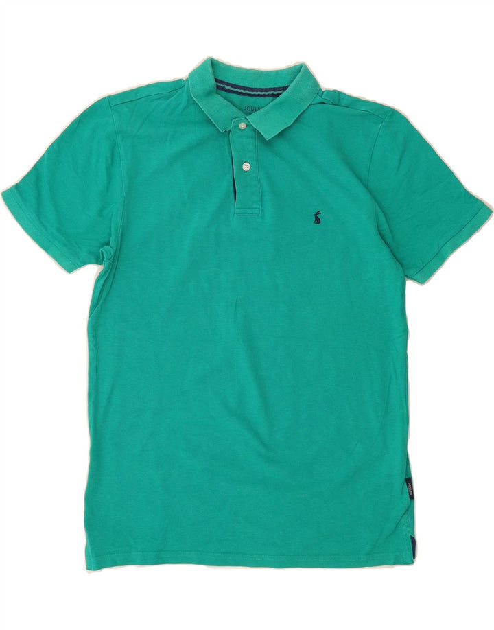 JOULES Mens Classic Fit Polo Shirt Small Turquoise Cotton Vintage Joules and Second-Hand Joules from Messina Hembry 